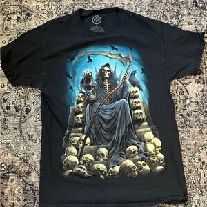 Black Graphic Men's Shirt